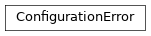 Inheritance diagram of bapsf_motion.utils.exceptions.ConfigurationError